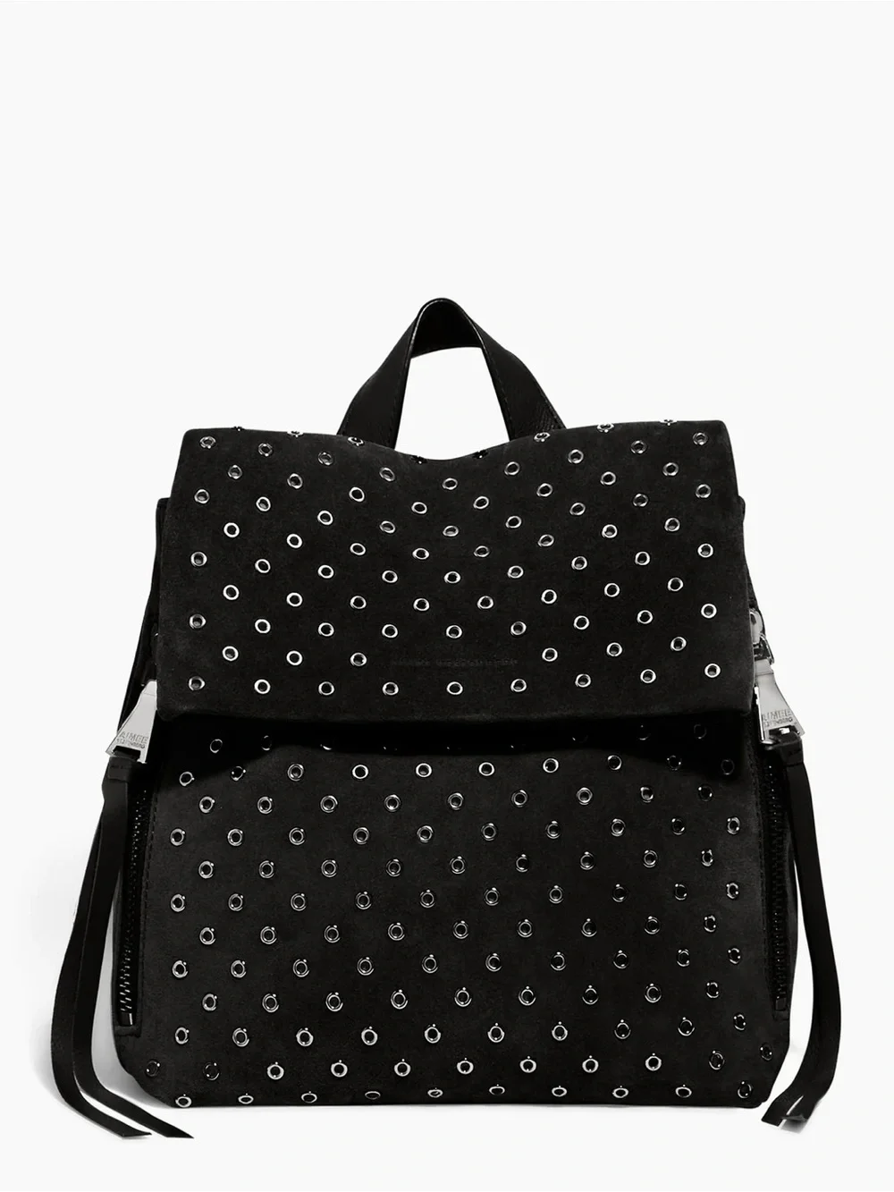 NEW Aimee Kestenberg Bali Novelty Backpack w/ Eyelets Black Suede Leather NWT